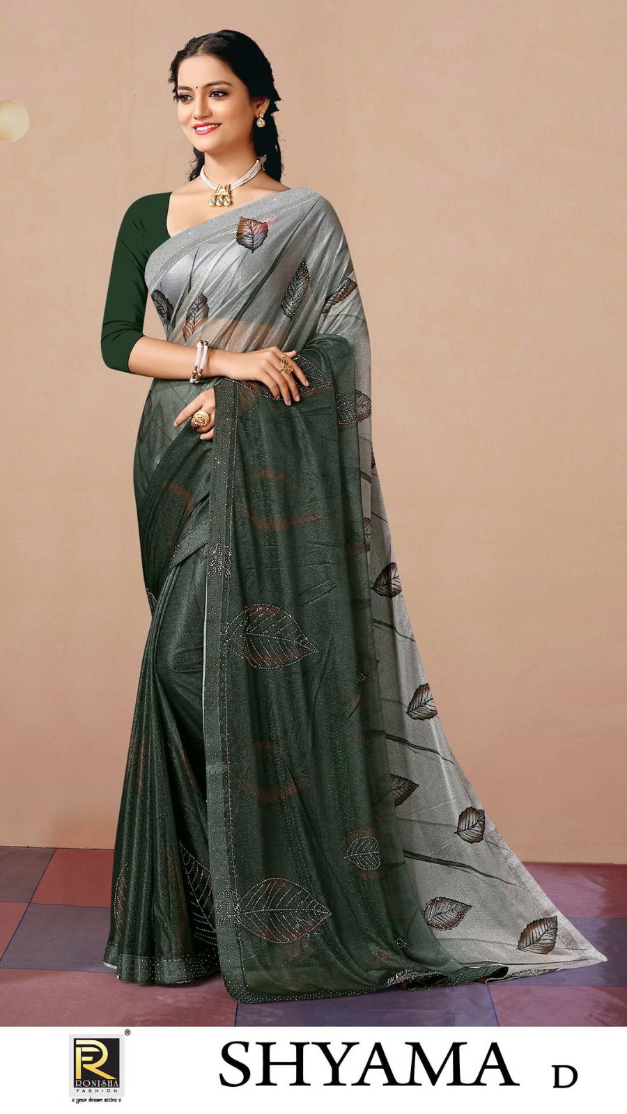 Ronisha Shyama Printed Party Wear Sarees Catalog
